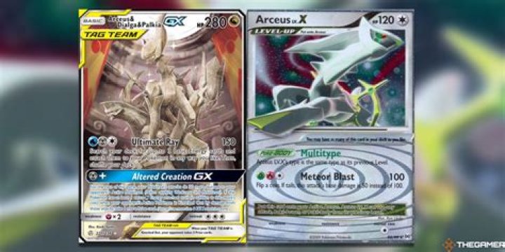 How much is a arceus X Pokemon card worth?