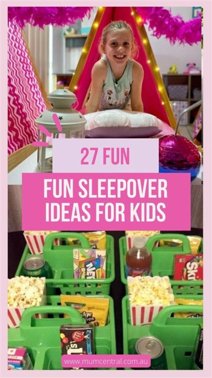 What Should 12 year olds do at a sleepover?